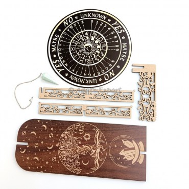 Crystal Tree of Life Pendulum Holder  Divination Board Set Channel Earth`s Energy